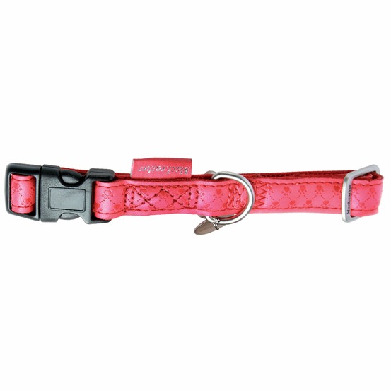 Collier réglable mac leather rouge taille : t2