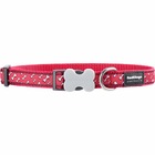 Collier chien red dingo fantaisie rouge os taille : t2