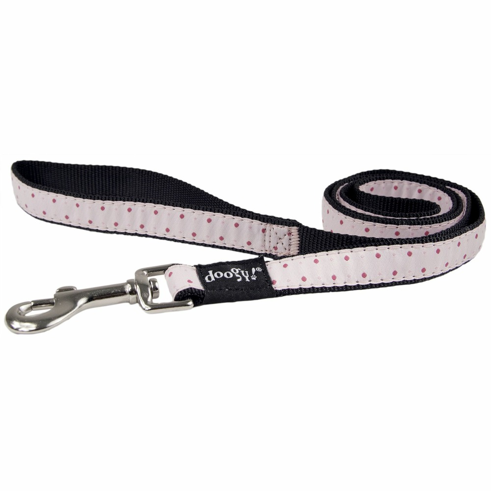 Laisse nylon fantaisie doogy pois rose taille : t2