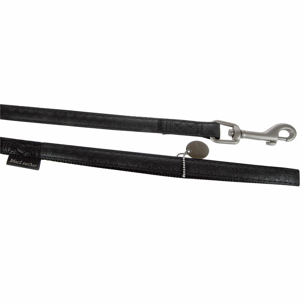 Laisse simple mc leather noir taille : t2