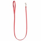 Laisse cuir amazone rouge taille : t1
