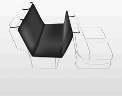 Couverture pour sièges de voiture noir trixie 1,40 × 1,45 m