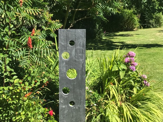 Totem ardoise 120 cm - bulles