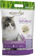 Essentiel litière naturelle au soja pour chat  parfum lavande 15l