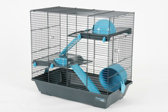Zolux-cage indoor 50 hamster duplex bleu  51 x 29 x 47,5 cm