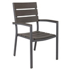 Chaise empilable en aluminium et polywood