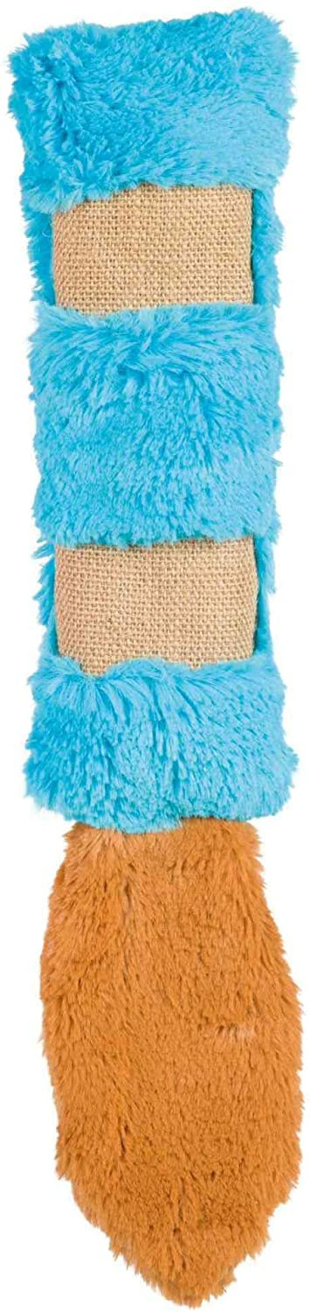 Peluche cojín avec queue, en peluche, catnip