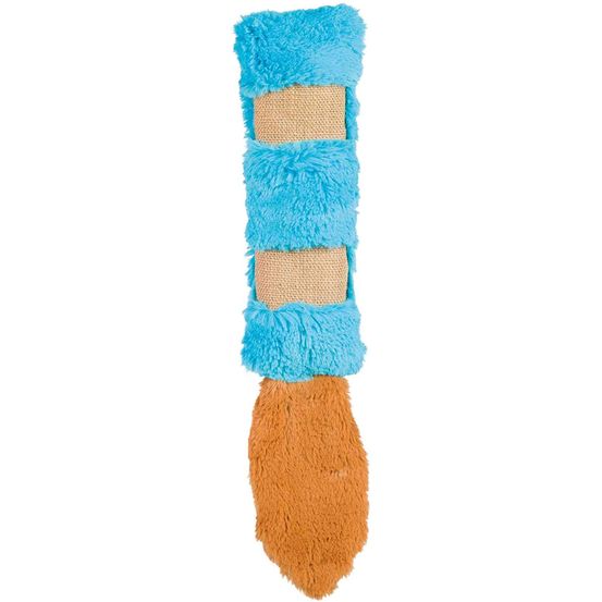 Peluche cojín avec queue, en peluche, catnip