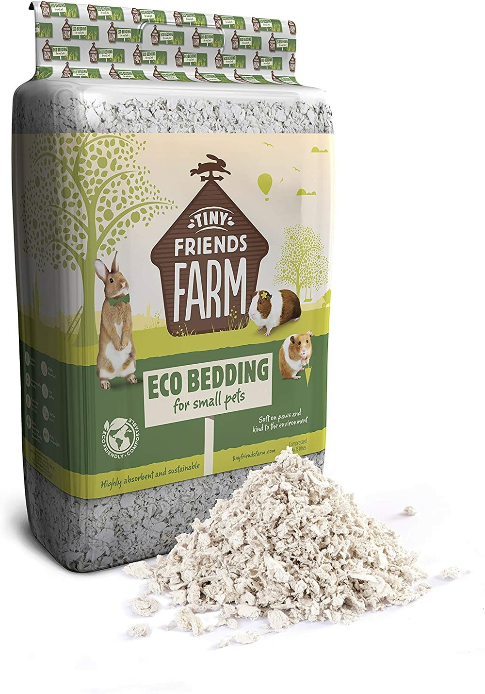 Litière fibre cellulose eco bedding 15l Truffaut