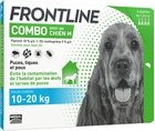 Combo chien antiparasitaire pour chien 4 pipettes de 10 à 20kg  m