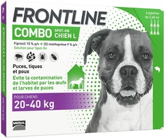Frontline combo chien antiparasitaire pour chien 6 pipettes