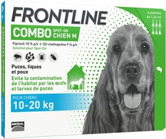 Frontline combo chien antiparasitaire pour chien 6 pipettes