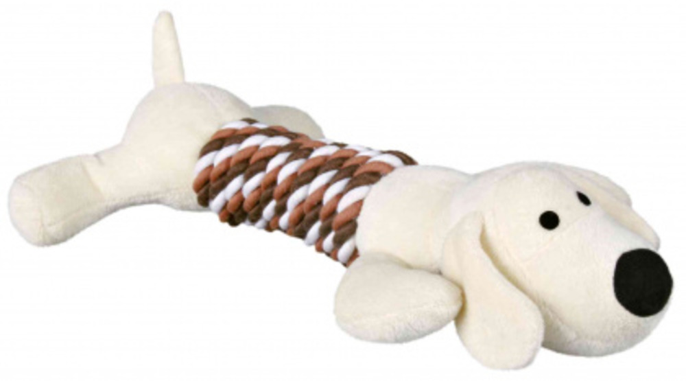 Animal avec corde en peluche