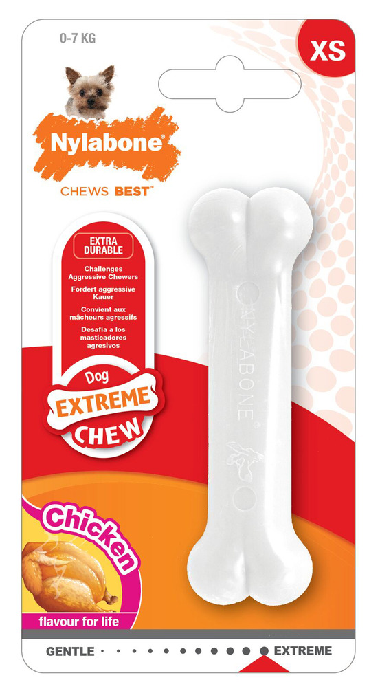 Jouet os extra durable extreme chew chien 2-10 kg