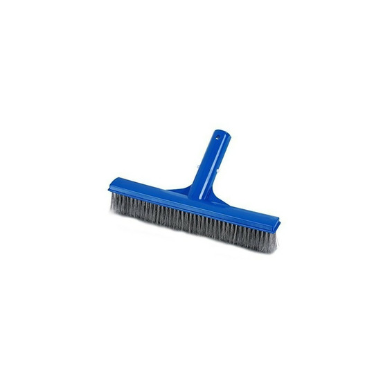 Brosse poils inox 26 cm anti-algues piscine béton ou carrelage