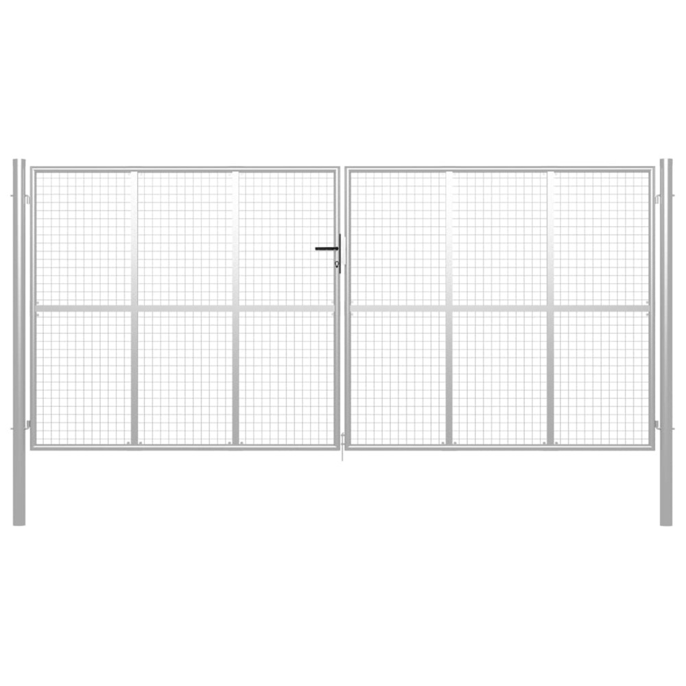 PORTE DE JARDIN ACIER GALVA 18-(864220)