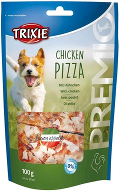 Friandises poulet pizza pour chiens 100g