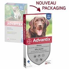Advantix pipettes anti parasitaire pour grand chien  25 40kg 6 pipettes