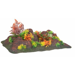 Décoration roche et plante, 42,5 x 23 x 9,5 cm, aquarium,