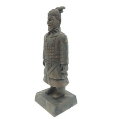 Statuette guerrier chinois qin 4 l, hauteur 14 cm, décoration aquarium