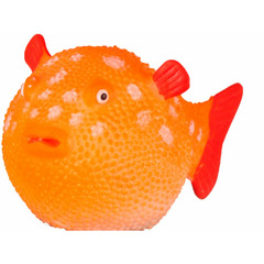 1 poisson globe fluo decoration aquarium 8 cm x 4.5 cm couleur aleatoire