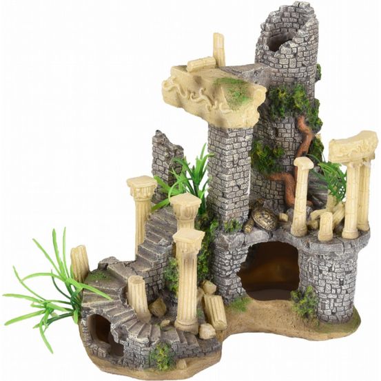 Ruine colossos colonnes. 21 x 13 x 21 cm. Décoration aquarium.