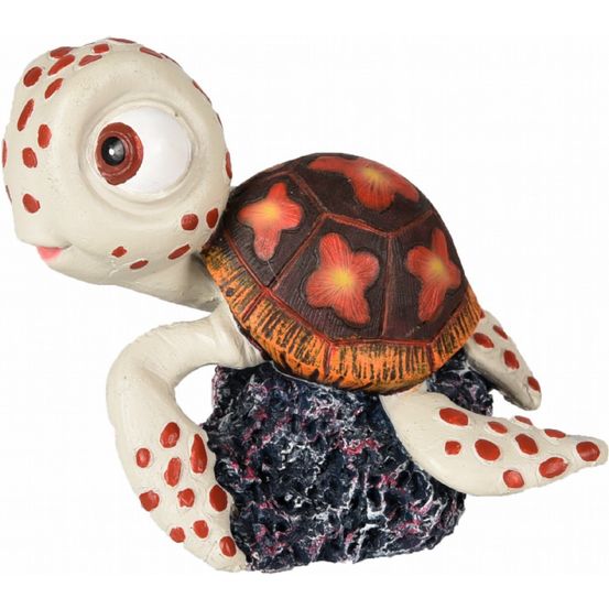 Leto tortue. Taille 8 x 6 x 7 cm, décoration aquarium - flamingo.