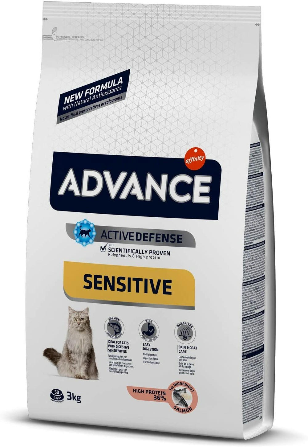 Croquette sensitive pour chat adult saumon et riz 3 kg Truffaut