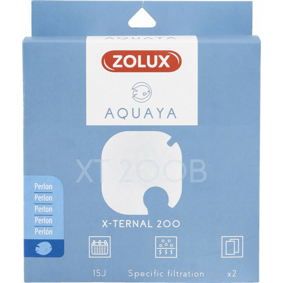 Filtre pour pompe x-ternal 200, filtre xt 200 b perlon x 2. Pour aquarium.