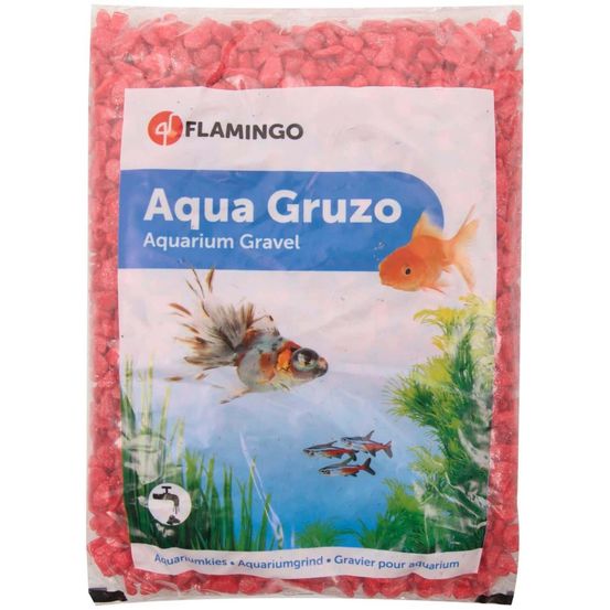 Gravier brillant néon rouge 1 kg aquarium