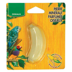 Une pierre minérale parfumée a la banane 21 g, pour oiseaux