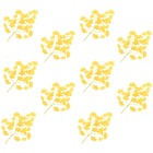 10 pcs feuilles artificielles de ginkgo jaune 65 cm