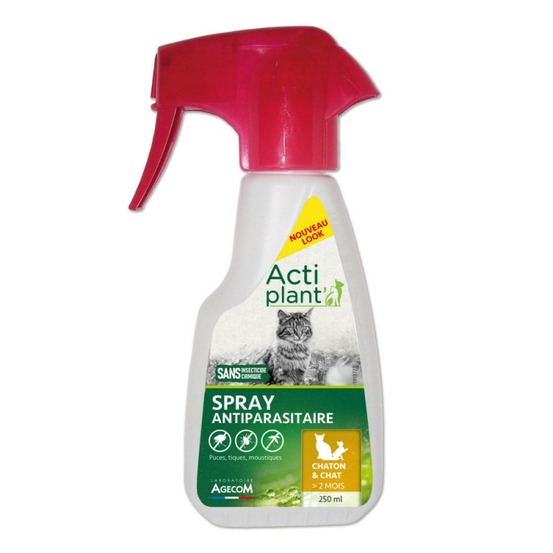 Spray antiparasitaire chat