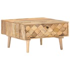 Table basse 68x68x38 cm bois de manguier solide