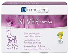 Dermoscent silver spot chien et chat 0-10 kg 4 pipettes