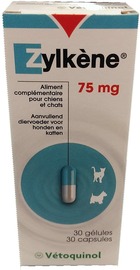 Zylkene 30 gélules anti stress  chien et chat 225mg