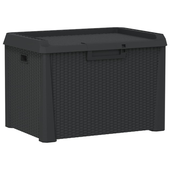 Boîte de rangement de jardin anthracite 125 l pp