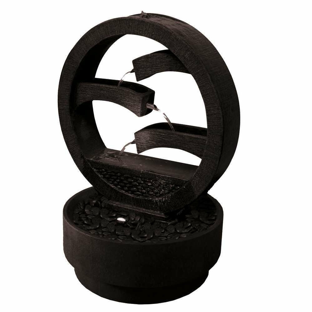 Fontaine sosux noir l 70 x 70 x h 105 cm