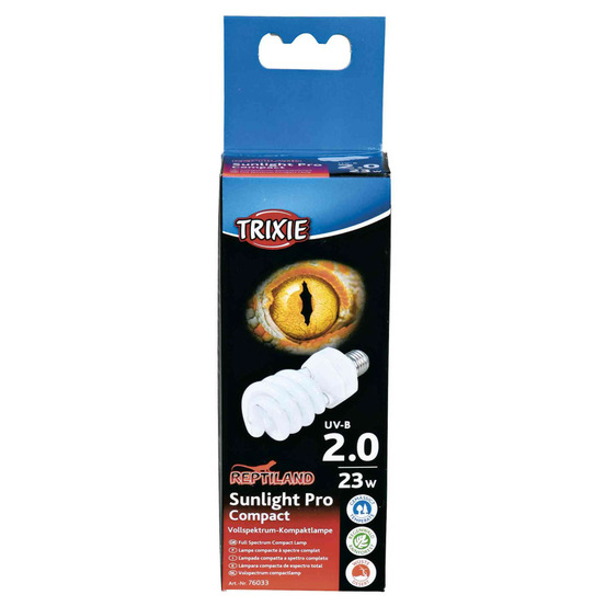 Lampe 23 w uv-a, uv-b compacte 2.0 .pour reptiles.