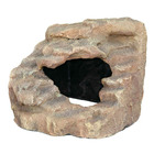 Rocher d'angle avec grotte et plateforme. 21 x 20 x 18 cm. Pour reptiles