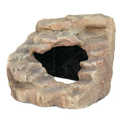 Rocher d'angle avec grotte et plateforme 21 x 20 x 18 cm pour reptiles