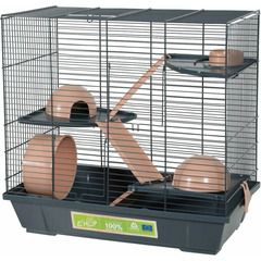 Cage 50 triplex hamster, 51 x 27 x hauteur 48 cm,  rose pour hamster