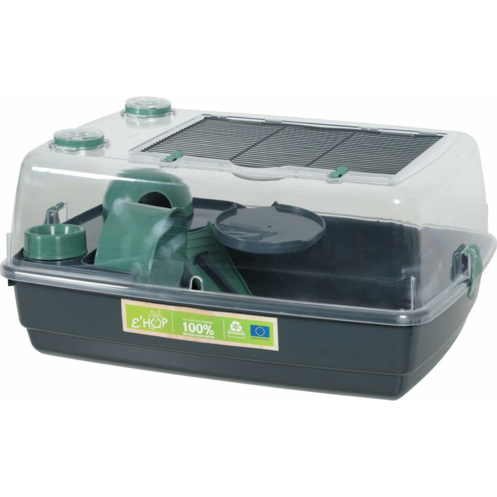 Cage 55 hamster, 55 x 38 x hauteur 28 cm, vert pour hamster Truffaut