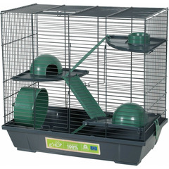 Cage 50 triplex hamster, 51 x 27 x hauteur 48 cm,  vert pour hamster