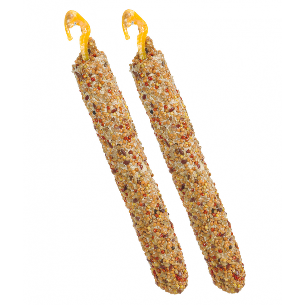 Friandises 2 sticks premium millet rouge pour perruche , pour oiseaux
