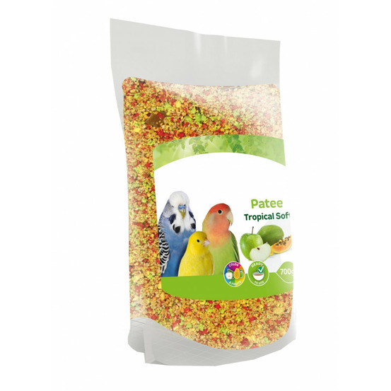Pâtée soft tropical 700 g aliment complémentaire pour oiseaux.
