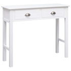 Table console blanc 90 x 30 x 77 cm bois