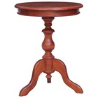 Table d'appoint marron 50 x 50 x 65 cm bois d'acajou massif