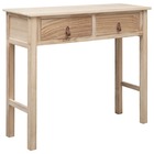 Table console naturel 90 x 30 x 77 cm bois