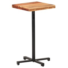 Table de bar carrée 50x50x110 cm bois d'acacia massif